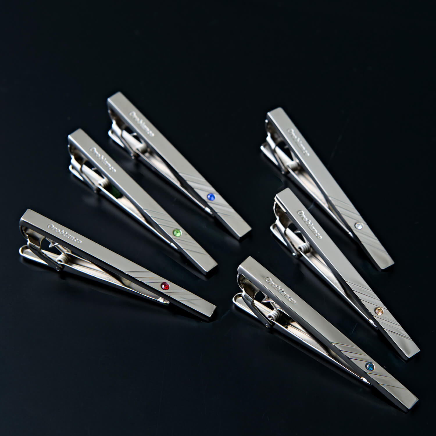 誕生石カラー シリーズ -タイピン- Orobianco-オロビアンコOrobianco